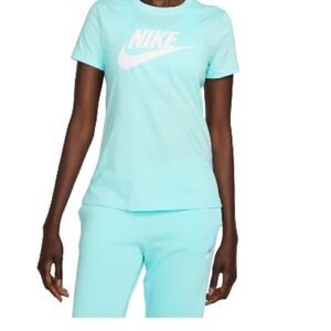 Nike Sportswear athletic Women Essential T-Shirt  copa /white blue, shirt
